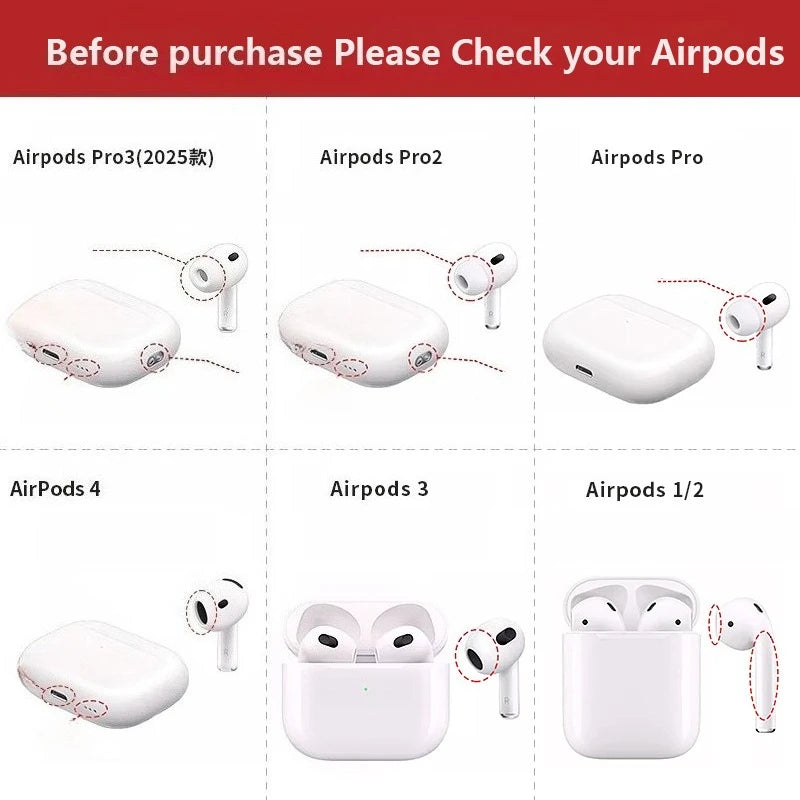AirPods Carbon Fiber Case - Matte Anti-Drop Protective Cover for AirPods 1st 2nd 3rd 4th Gen Pro 2 Pro 3