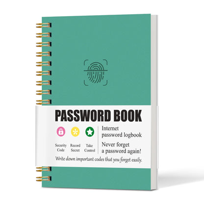 Secure Mini Password Book – Portable Notebook for Internet & Computer Login Privacy at Home, Office, or Travel