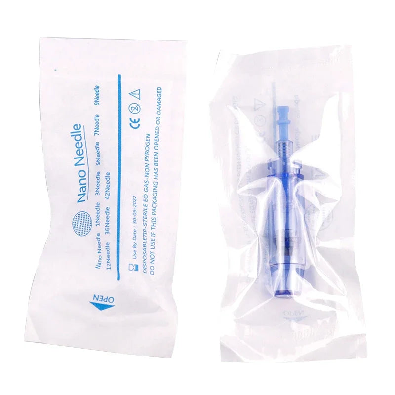 10PCS Dermapen Nano Needle Cartridges – A1 Bayonet Disposable Microneedling Replacement Needles for Tattoo Removal & Skin Care Treatment