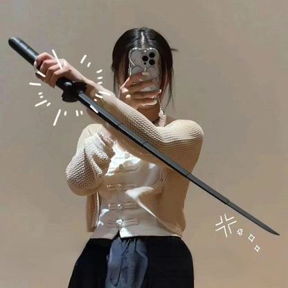 3D Printed Gravity Samurai Sword Knife - Retractable Katana, Scalable Decompression Toy, Cosplay Prop, Stress Relief Decor Craft