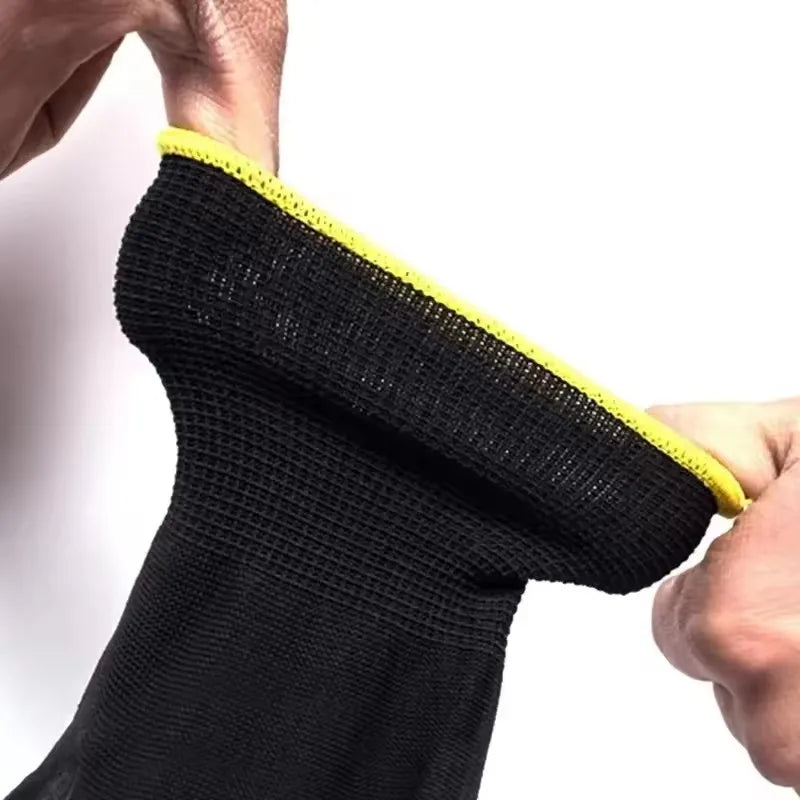 10 Pairs Safety Work Gloves - Anti-Slip, Wear-Resistant ESD Protection for Gardening & Woodworking