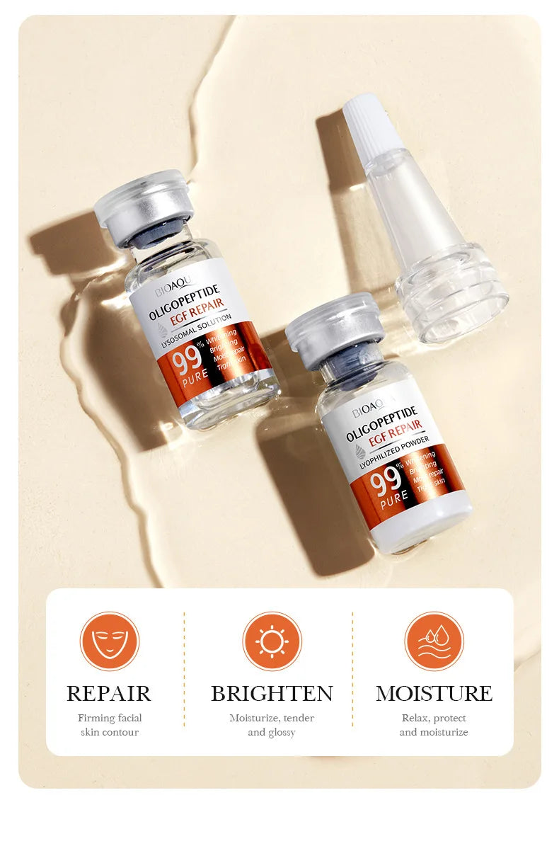 Facial Microneedling Serum Set – Yeast Freeze-Dried Peptides for Pore Shrinkage, Moisturizing, Brightening & Anti-Aging