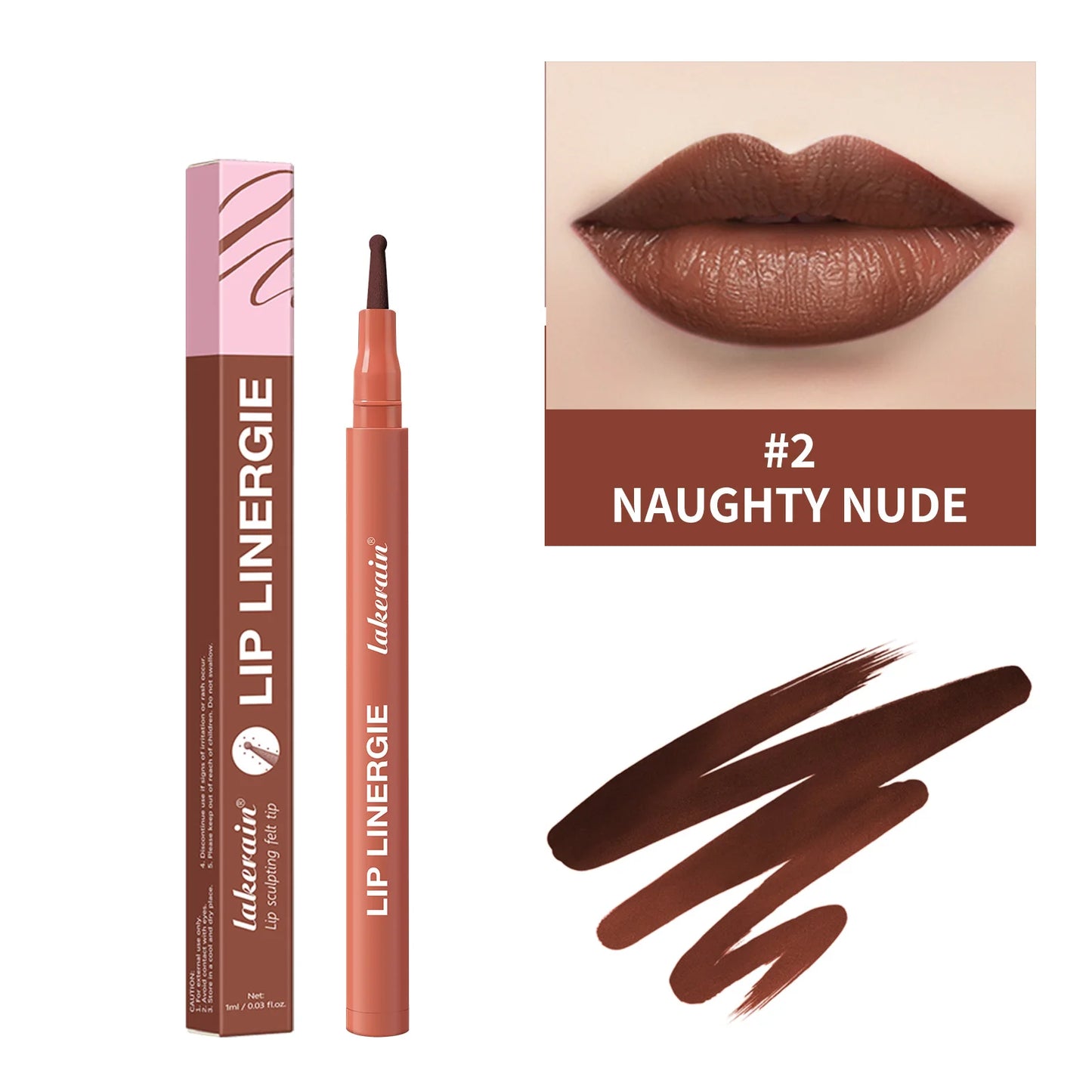 Waterproof Lip Liner Stain - Long-Lasting Transfer-Proof & Smudge-Resistant Lip Color, 8 Shades