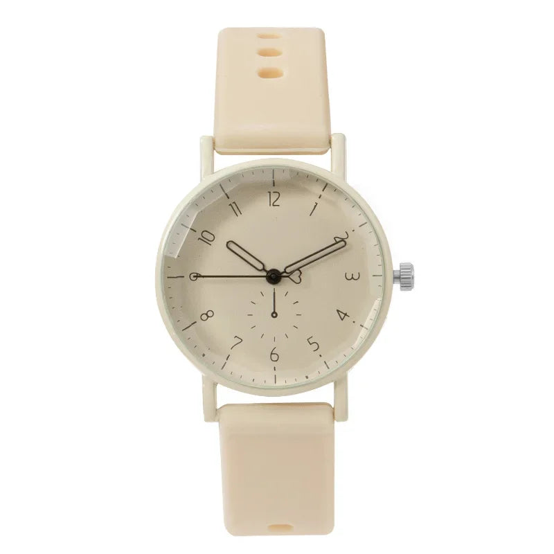 2024 New Women's Fashion Quartz Watch - Silicone Strap Sports Wristwatch for Students, Relojes Para Mujer