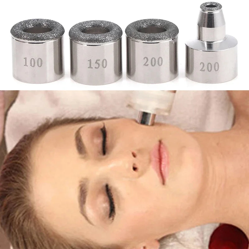 100/150/200 Grit Diamond Microdermabrasion Replacement Tips - Dermabrasion Heads for Beauty & Skincare Machines