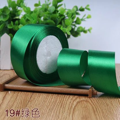 Silk Satin Ribbon Roll - 22M Craft Ribbon for DIY Bows Gift Wrapping Wedding Party Decorations in 6mm to 50mm Sizes