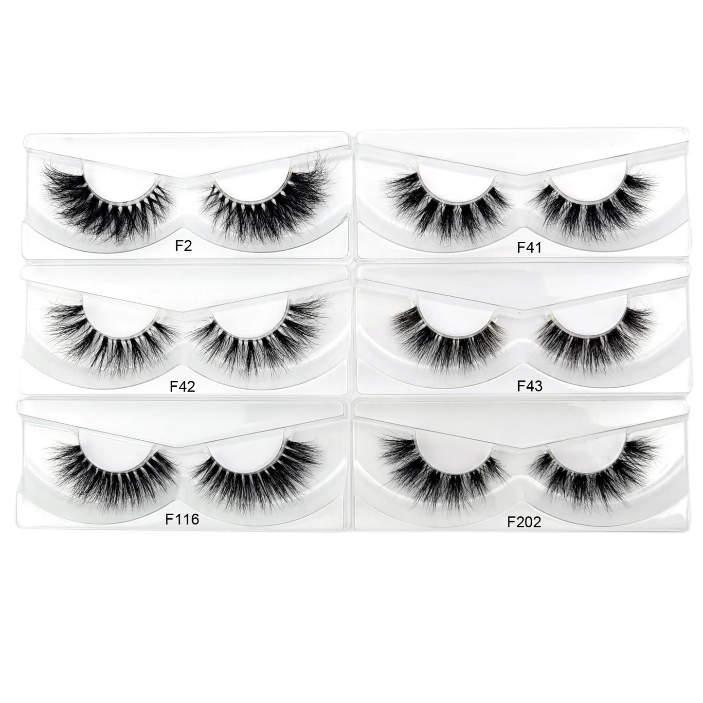 Visofree 3D Mink Eyelashes – 30/40/100 Pairs Handmade Full Strip Lashes with Tray, Cruelty-Free False Lashes for Makeup