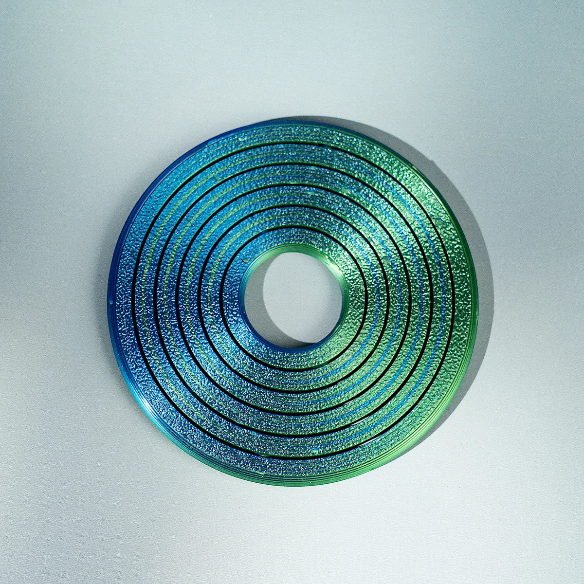 3D Printed Hex Ring - Colorful Rotating PLA Novelty Finger Ring & Desktop Toy