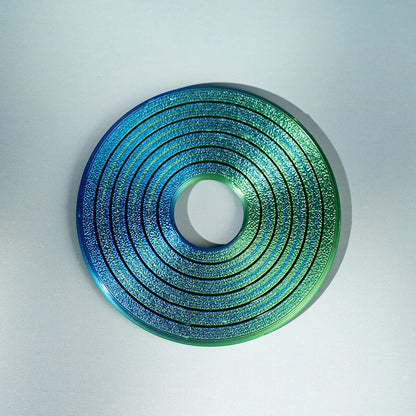 3D Printed Hex Ring - Colorful Rotating PLA Novelty Finger Ring & Desktop Toy