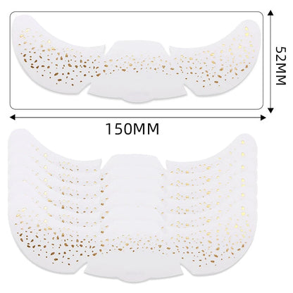 6pcs Metallic Fake Freckles Temporary Tattoos — Gold & Silver Face Stickers for Makeup and Hot Stamping