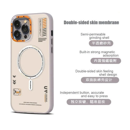 Matte Magnetic iPhone Case - MagSafe Wireless Charging & Frosted Metal Lens Protection