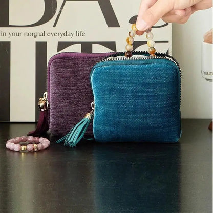 Tassel Jewelry Storage Bag - Large Capacity Travel Pouch for Rings, Bracelets & Accessories