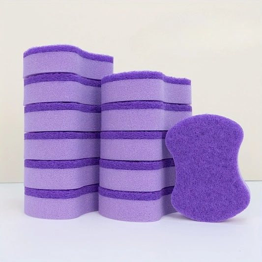 12PCS Heavy Duty Kitchen Dishwashing Sponges – Multi-Purpose Cleaning Scrub Sponges for Home Use