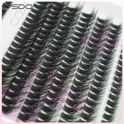 YSDO Premade Volume Fans Eyelash Extensions – 10/14 Rows Natural Mink Individual Cluster Lashes for Makeup