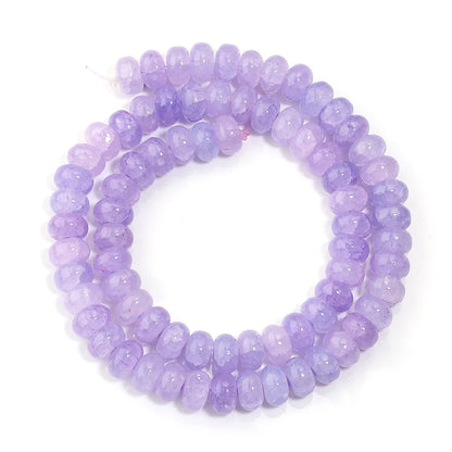 5x8mm Natural Abacus Rondelle Beads - Glass Wheel Loose Charms for DIY Bracelets & Jewelry Making Supplies