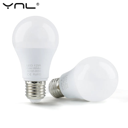 E27 LED Light Bulbs - 3W–18W AC 220V–240V High Brightness Smart IC Lamps