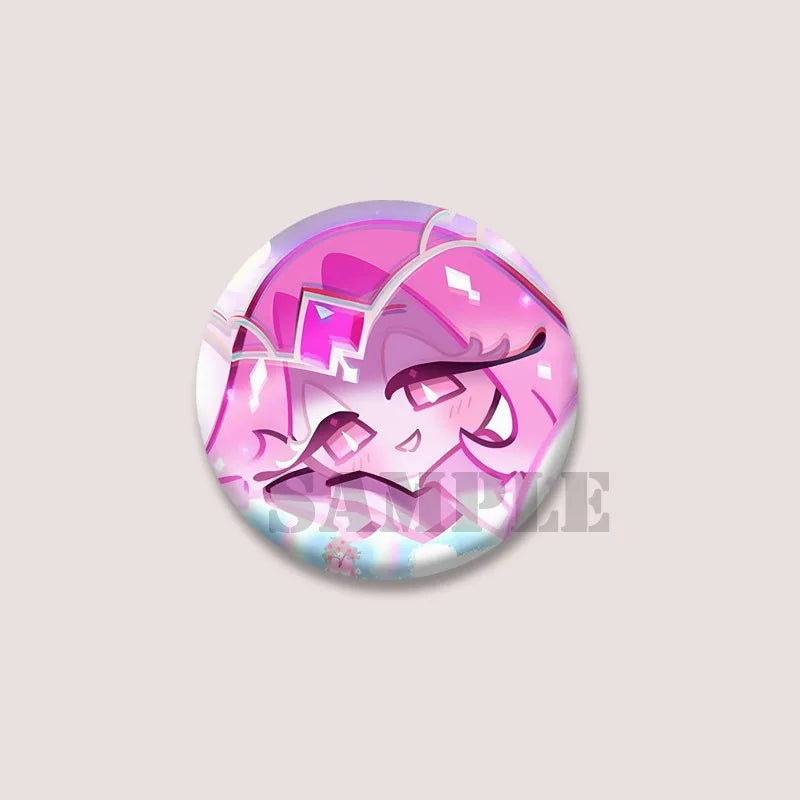 Cute Cartoon Game CRK Eternal Sugar Cookie Coin Brooch – Button Pins for Backpack, Hat, Clothes & Gifts