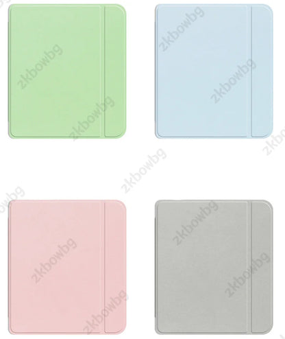 Slim PU Leather Case for KOBO Libra — Shockproof Smart Cover for Libra Colour 2024, Libra 2 2021 7" N428 N418 eBook with Clear Back
