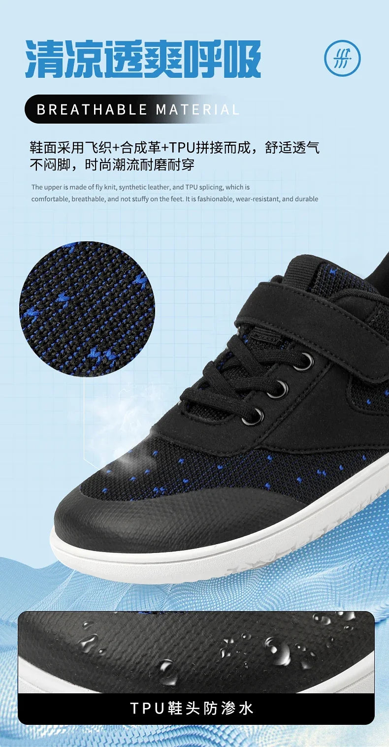 Wide Barefoot Shoes for Little & Big Kids – Boys & Girls Minimalist Sneakers, Lightweight Non-Slip Walking & Skate Flats