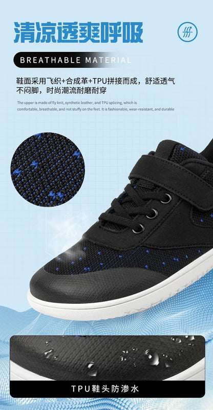 Wide Barefoot Shoes for Little & Big Kids – Boys & Girls Minimalist Sneakers, Lightweight Non-Slip Walking & Skate Flats