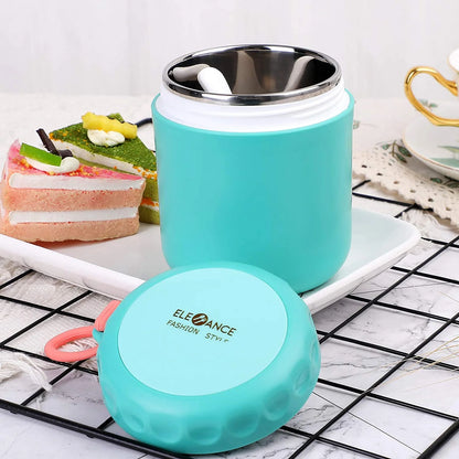 430ml Food Thermal Jar - Insulated Soup Cup, Stainless Steel Lunch Box, Thermos Container for School Children, Keeps Food Hot