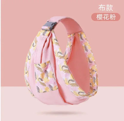 Newborn Baby Wrap Carrier - Dual-Use Infant Sling & Nursing Cover for 0–36 Months