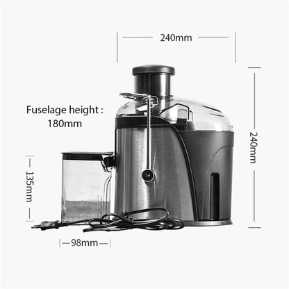 400W Juice Extractor — 22000RPM Motor, 3" Wide Chute, 2-Speed Juicer for Whole Fruits & Vegetables, Easy-Clean Design