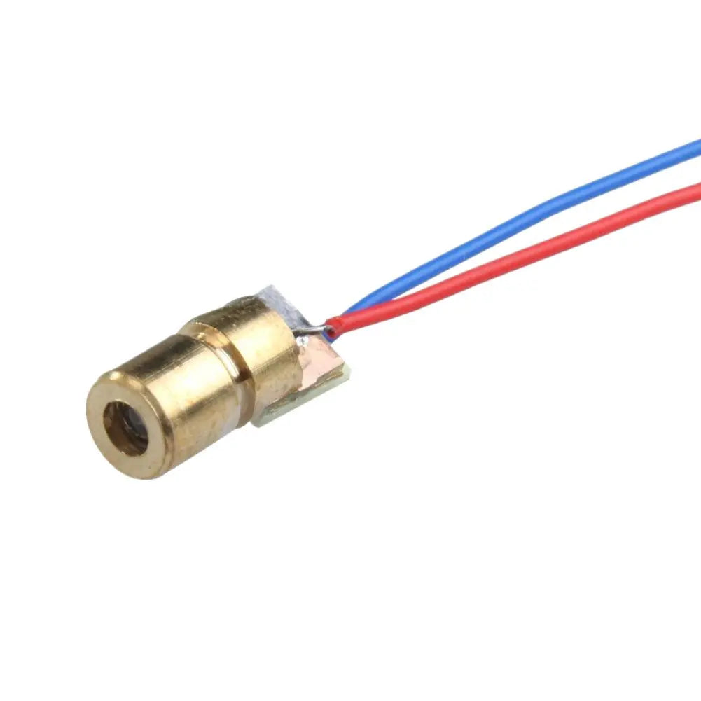 10/20PCS Mini Red Laser Diode Module - Adjustable 650nm 3V/5V 5mW Laser Pointer with Copper Head
