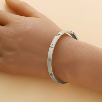 European American Stainless Steel Cross Bracelet - Gold & Silver Couple Jewelry, Perfect Holiday Gift for Men & Women