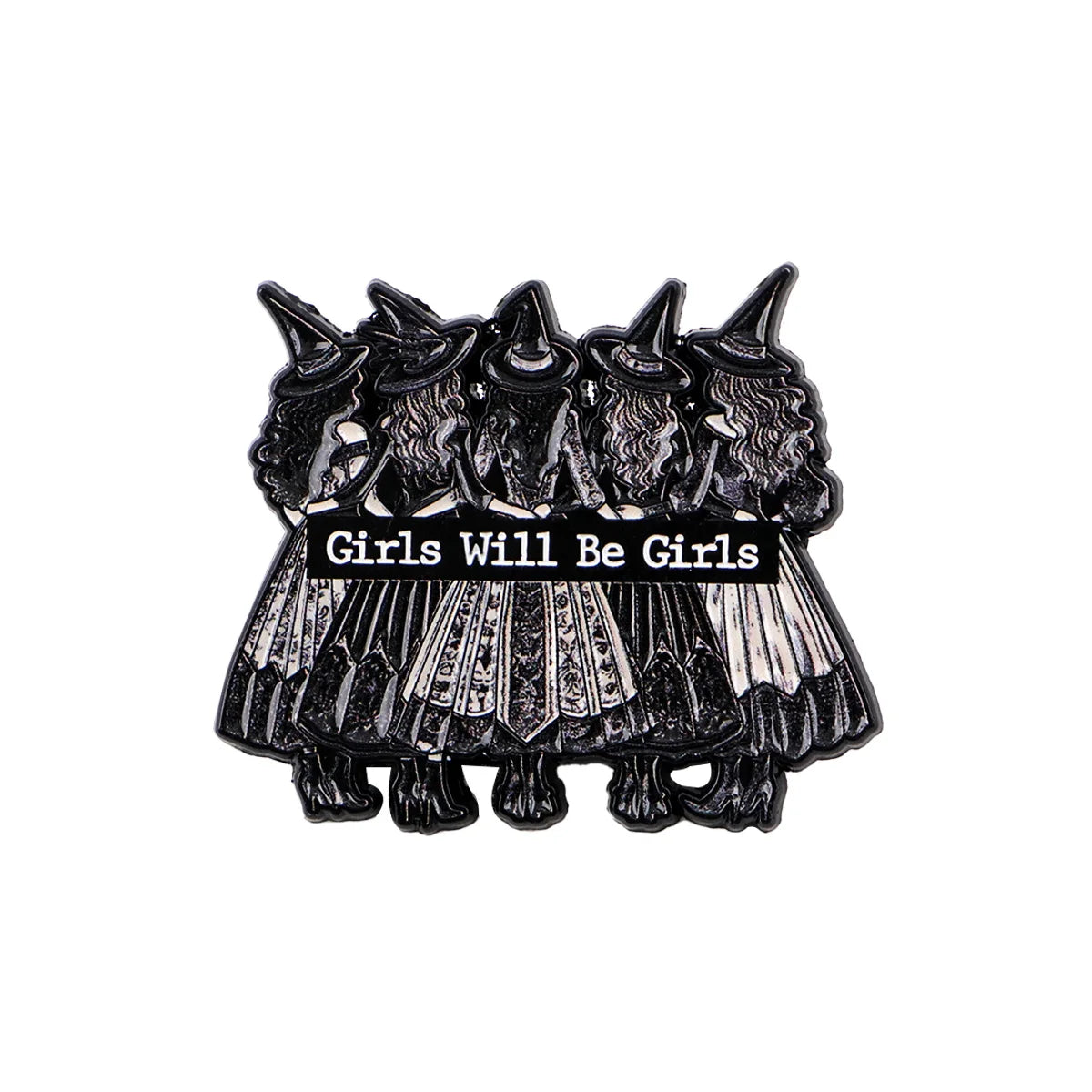 Funny Witch Enamel Pin — Halloween Lapel Brooch for Backpacks, Cosplay & Party Gifts