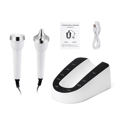 Ultrasound Skin Care Beauty Machine – High-Frequency Facial and Eye Massager for Face Lifting, Deep Cleansing, and SPA Treatment