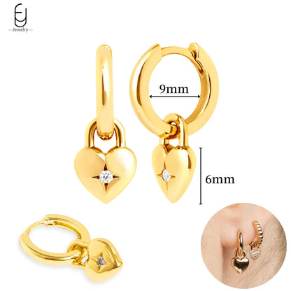925 Sterling Silver Gold Tassel Earrings - Vintage Crystal Long Chain Hoop Jewelry for Women