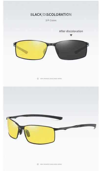 Aoron Polarized Sunglasses — Unisex Driving Mirror Sun Glasses with Metal Frame & UV400