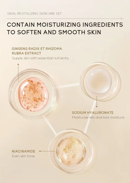 3pcs LAIKOU Vitamin C 24K Golden Sakura Skincare Set – Moisturizing Face Cream, Serum & Eye Cream