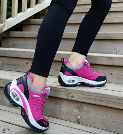 Women’s Sports Shoes – Platform Sneakers, Non-Slip Hiking & Running Shoes, Casual Low Top Footwear for Outdoor Activities