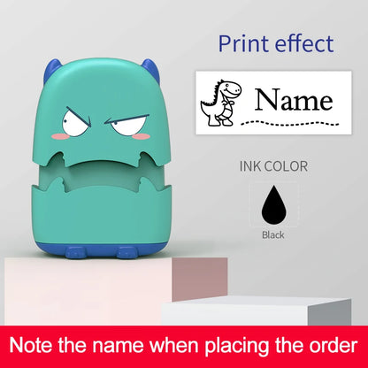 Custom Baby Name Stamp Kit - Reusable Waterproof Ink Stamp for Clothes, School Bags & Personal Items