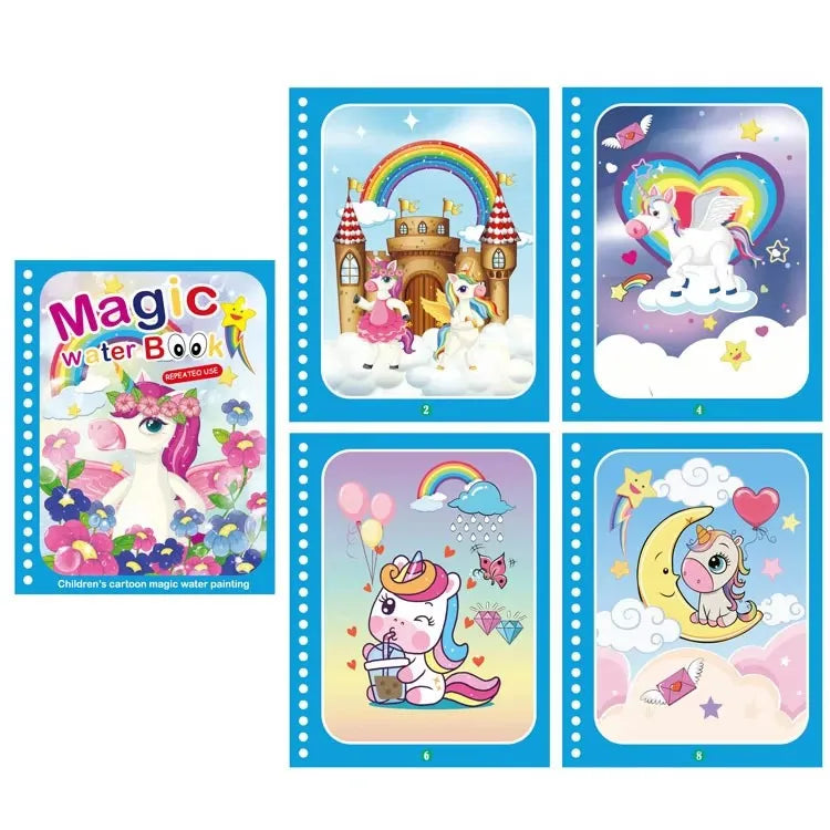 Magical Water Drawing Book – Reusable Montessori Coloring & Sensory Toy for Early Childhood Education