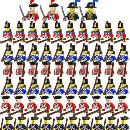 WW2 Mini Military Imperial Navy Soldier Building Blocks – Caribbean Pirates Figures Bricks Educational Toys for Boys, Christmas Gift