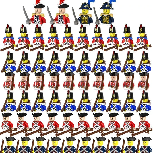 WW2 Mini Military Imperial Navy Soldier Building Blocks – Caribbean Pirates Figures Bricks Educational Toys for Boys, Christmas Gift