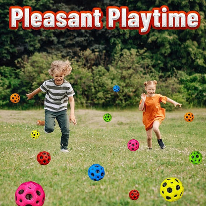 Bouncy Rubber Balls for Kids | High-Bouncing Sensory Fidget Toys and Stress Relief | Sports Training Ball for Outdoor Games