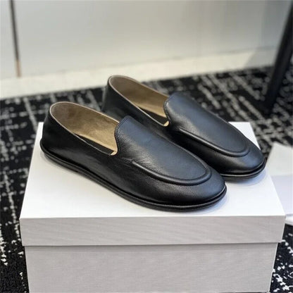 Lefu Soft Leather Shoes — Classic Fitted Silhouette with Circular Scalp Leather Lining