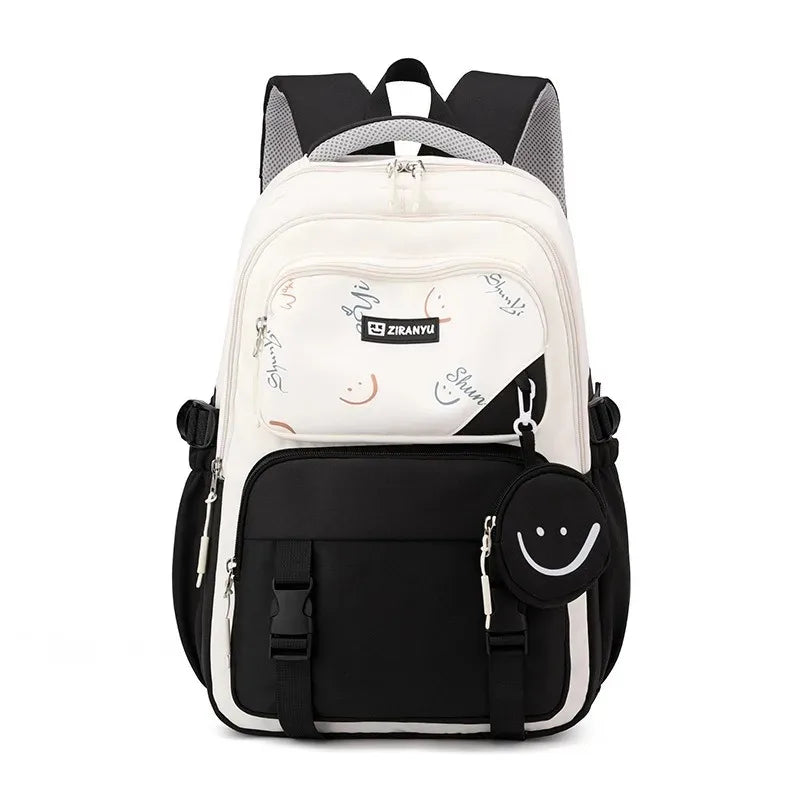 Girls Elementary School Backpack (Ages 7–12) – Primary Student Bookbag for Teens & Kids, Lightweight Shoulder School Bag