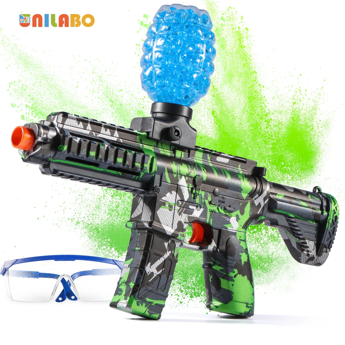 M416 Electric Ball Blaster Toy Gun – High-Speed Metallic Finish, Rechargeable, Halloween & Thanksgiving Gift (Bullets Not Included)