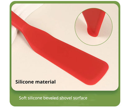 7-Color Silicone Frying Shovel – Non-Stick Pancake, Egg & Steak Spatula for Kitchen & Baking