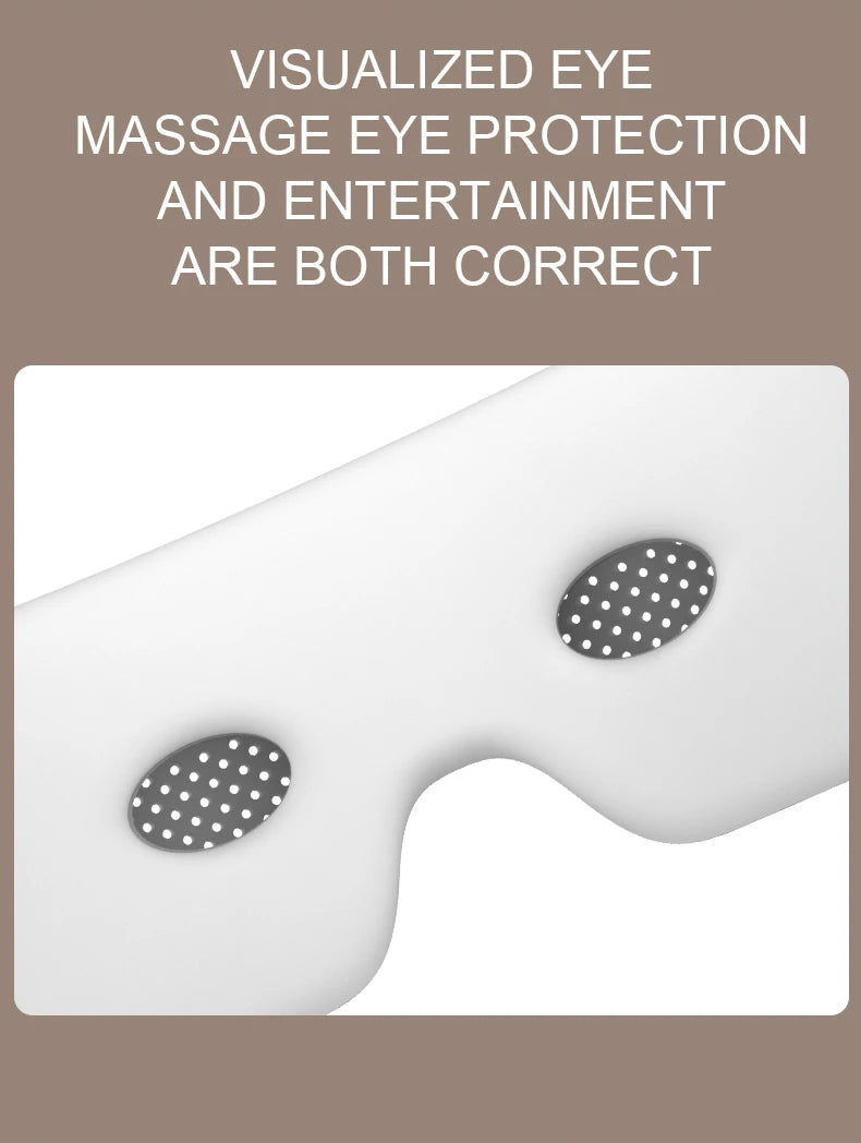 Newest Visible Eye Massager | Smart Airbag Compression Glasses with Bluetooth Music for Better Sleep