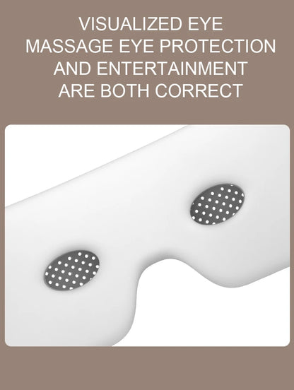 Newest Visible Eye Massager | Smart Airbag Compression Glasses with Bluetooth Music for Better Sleep