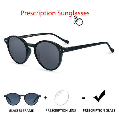 ZENOTTIC Retro Small Round Polarized Sunglasses – Vintage UV400 Shades for Men & Women