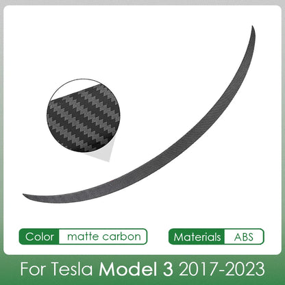 Tesla Spoiler Wing for Model Y & Model 3 Highland 2024 – ABS Rear Spoiler Accessory for Tesla 3/Y 2017–2024