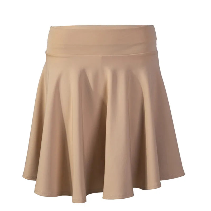 Women’s Flared Mini Skirt with Built-In Shorts – Pleated Skater Style Casual Fashion Skirt, Plus Size 2025 Design