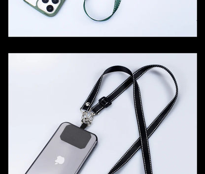 Simplicity Crossbody Cell Phone Lanyard – Adjustable Neck Strap with Universal Clip Gasket, Anti-Lost Mobile Phone Lanyard